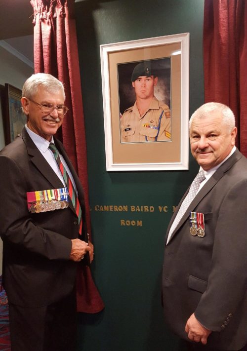 Unveiling of Cpl Cameron Baird VC MG Room